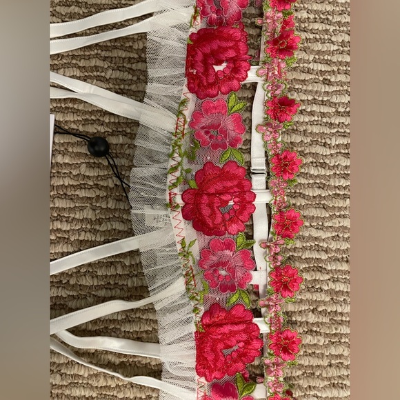 For Love and Lemons floral garter belt - Picture 2 of 5